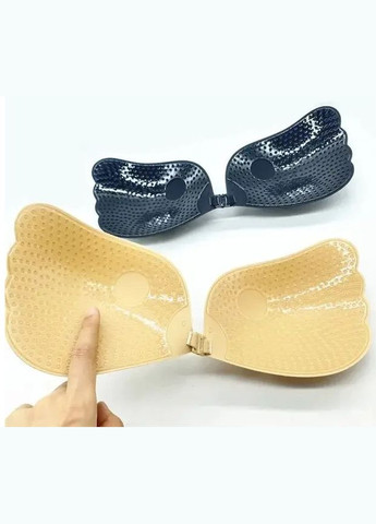 Чорний невидимка бюстгальтер без бритель з ефектом пуш-ап fly bra чорний No Brand