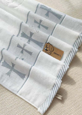 Крижма махрова (для хрещення) 140х70 см, срібна Homedec - (348134918)