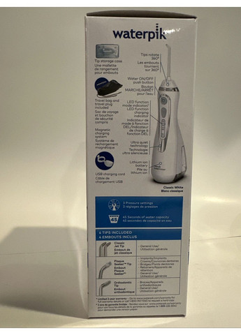 Портативний іригатор для порожнини рота WP-580 білий колір Waterpik (339094854)