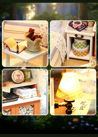 Сборная модель румбокс "Дом в прованском стиле" Cute Room (334338009)