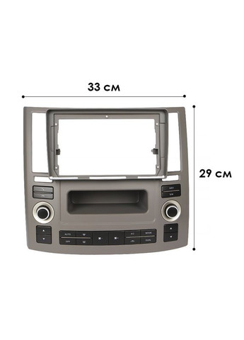 Перехідний штатний комплект з проведенням 9" Infiniti FX35 FX45 2007-2009 + canbus (1234-305) 2 шт. Lesko (349729906)