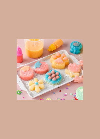 Набор для творчества создания сквишей слаймов таба кавычки цветы фрукты в подарочной коробке для девочки No Brand (334712618)