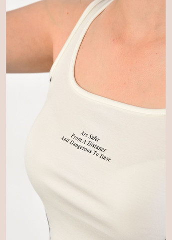 Майка женская молочного цвета Let's Shop — 297517831