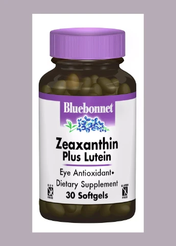 Зеаксантин + Лютеїн,, 30 желатинових капсул Bluebonnet Nutrition (292008470)