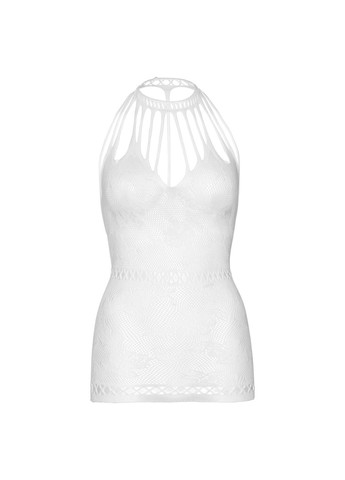 Білий ажурна сукня-сітка lace mini dress with cut-outs white, one size Leg Avenue