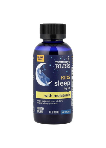 Рідина для сну для дітей натуральний виноград (Kids Sleep Liquid Kids 3 Yrs + Natural Grape) 120 мл Mommy's Bliss (368786095)