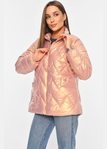 Персиковая демисезонная куртка женская демисезонная персикового цвета Let's Shop