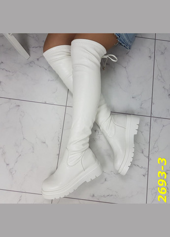 Ботфорти чоботи панчохи на білі спортивні демісезон (25,5 см) sp-2693-3 No Brand (292712945)
