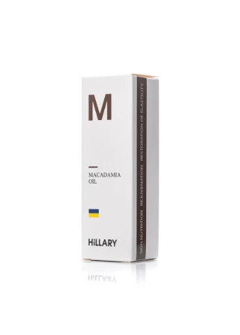 Органічна нерафінована олія макадамії холодного віджиму Organic Cold-Pressed Macadamia Oil, 30 мл Hillary (386702795)