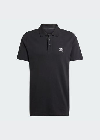 Чорна футболка-поло trefoil essentials adidas