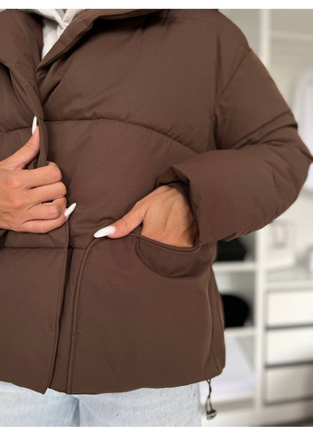 Коричневая зимняя куртка Україна UMButik