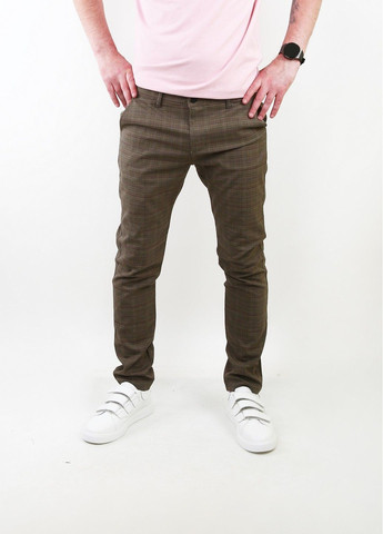 Коричневые кэжуал демисезонные брюки Mtp
