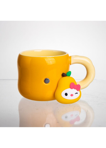 Чашка порцелянова Sanrio 400 мл з магнітом, помаранчевий Yiwu (367583135)