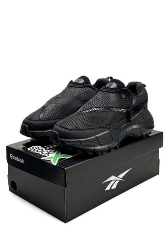 Чорні Осінні кросівки чоловічі reebok all black No Brand Zig Kinetica 2.5 Edge x Spyder
