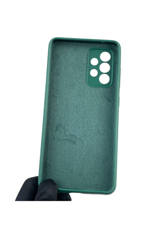Чохол для Galaxy A52 4G (SM-A525) силіконовий з мікрофіброю нековзний на самсунг а52 4г зелений Samsung (366387340)