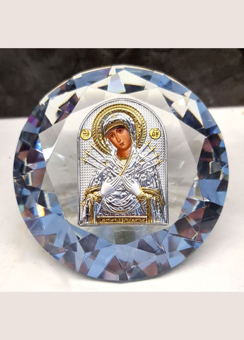 Семистрельная Божья Матерь серебряная на кристале Silver Axion (276972683)