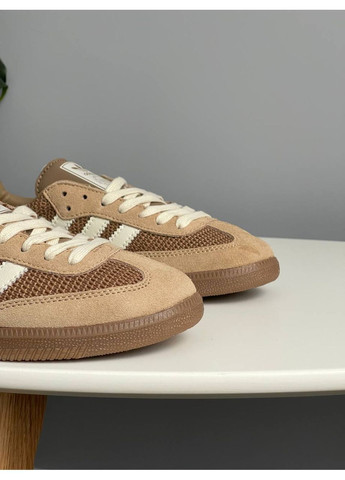 Коричневі Осінні кросівки чоловічі і жіночі adidas samba og cardboard | адідас самба ог коричневі No Brand