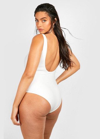 Білий літній купальник суцільний для вагітних суцільний Boohoo