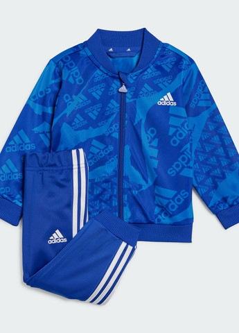 Спортивный костюм Essentials Allover Printed Kids adidas (279584418)