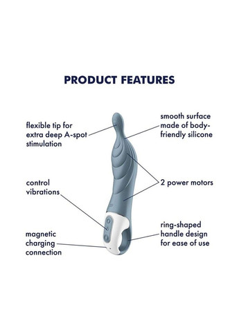 Вібратор для точки А A-Mazing 2 Grey Satisfyer (303883858)