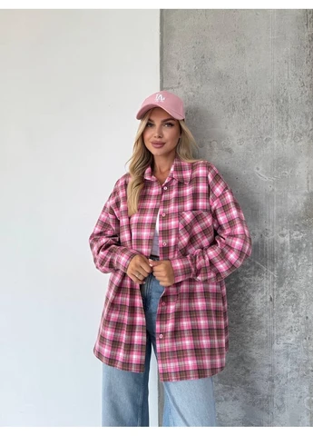 Жіноча фланелева сорочка в клітку Fashion (382224913)