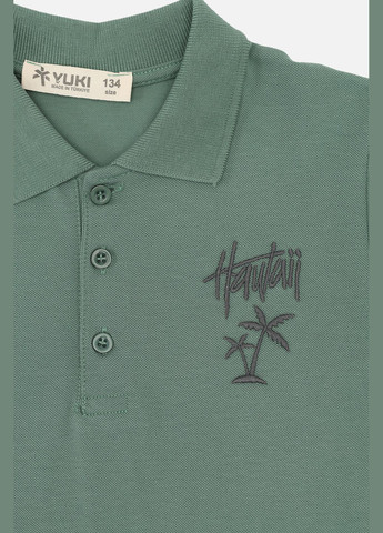 Футболка-поло з коротким рукавом для хлопчика колір хакі ЦБ-00276066 Yuki (329296188)