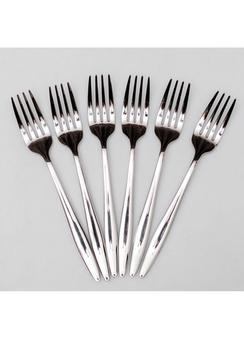 Набор десертных вилок SHINY 6 штук из нержавеющей стали HP-8-30 No Brand (357226745)