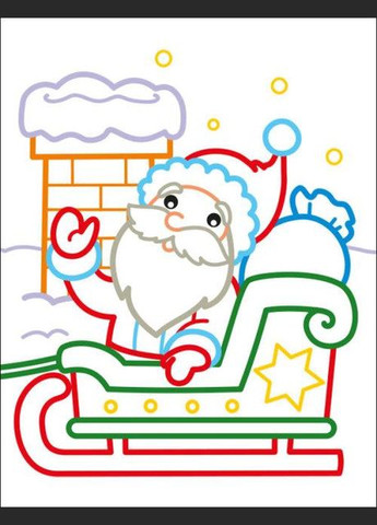 Цветные окраски. Санта и друзья ( ) РАНОК (338870986)