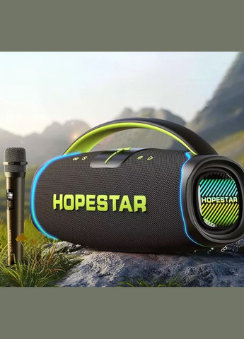 Бездротова акустика Bluetooth 300 Вт мікрофон 30000 мАг чорний (2390000016) Hopestar A65 (341089761)