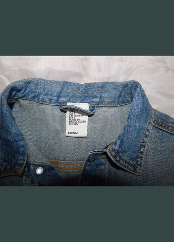Синяя демисезонная куртка женская джинсовая vintage, ukr 40-42, eur 36 022dg (в указанном размере, только 1 шт.) H&M