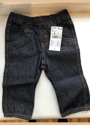 Темно-синие демисезонные прямые джинсы regular fit унисекс для мальчика tn295 Kiabi