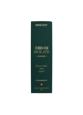 CBD олія ізолят 2000 мг полуниці 10 мл веганська олія для нервової системи розслаблення та заспокоєння Mind Shi (368987489)