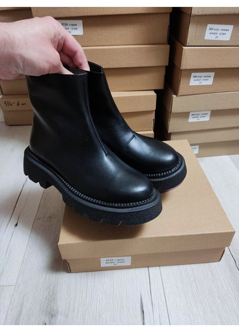 Зимние зимние кожаные ботинки, зимние ботинки, зимние кожаные, кожаные ботинки на зиму, ботинки зима украина код 25665 Garti без декора