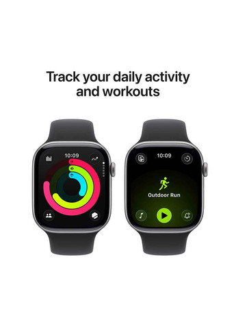 Смарт-годинник Watch Series 11 GPS 42mm Space Grey Aluminium Case with Black Sport Band - S/M (MEQW4RK/A) Apple (362209070)