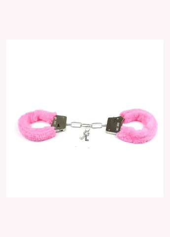 Наручники рожеві металеві для бдсм у рожевому кольорі браслети для фіксації No Brand (341309970)