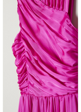 Темно-рожева вечірня сукня H&M однотонна