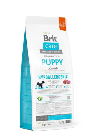 Сухой гипоаллергенный корм с ягненком Puppy Hypoallergenic для щенков всех пород 12 кг (8595602558957) Brit Care (351479622)