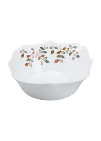 Столовий сервіз на 6 персон керамічний Leaf, білий TS Kitchen HP23405 No Brand (357226740)