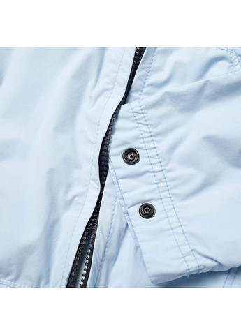 Голубая демисезонная куртка 43831 nylon tc packable lightweight hood jacket Stone Island