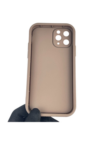 Чехол силиконовый Soft Touch с 3D принтом Майнкрафт для iPhone 11 Pro коричневый (Полная защита камеры) Apple (373425146)