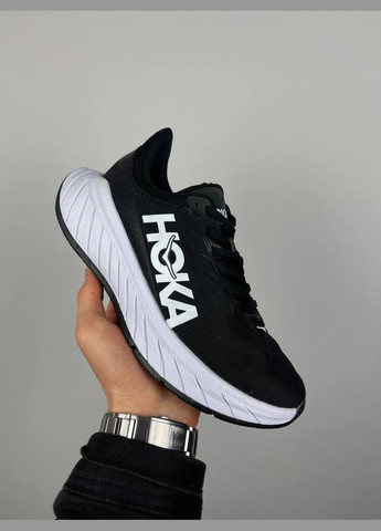 Чорно-білі всесезонні кросівки x white black, вьетнам HOKA One Carbon