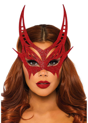 Блестящая маска дьявола Glitter devil mask Leg Avenue (302511927)