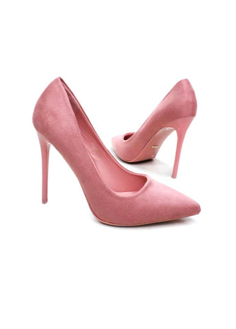 Vices Туфли-лодочки из розового велюра на каблуках 10 см. лодочки розовый з текстиль, — демисезон (348472374)