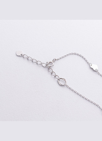 Срібний браслет Сердечки на ногу 905-01075 25 25 Oniks (334688813)