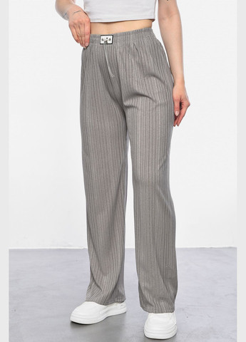 Штани жіночі розкльошені сірого кольору Let's Shop (292630497)