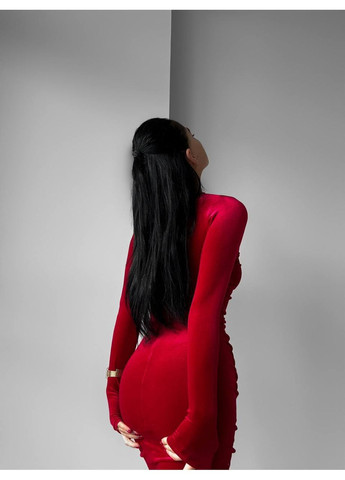 Червона святковий, коктейльна, вечірня, кежуал жіноча оксамитова сукня силуетна Asi.Store.ua