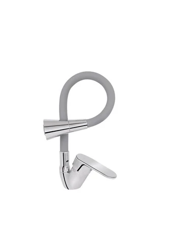 Змішувач для кухні Tani 008F3 з гнучким виливом (k40) LDTAN008F3GCR39507 Chrome/Grey LIDZ (397568558)