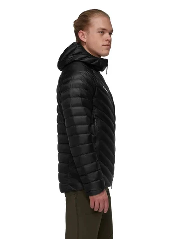 Черная демисезонная куртка broad peak in hooded jacket m black Mammut