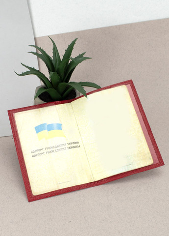 Обложка на паспорт кожаная 07115 красный питон HandyCover (280917999)