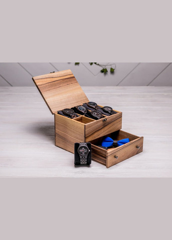 Именная коробочка с гравированием на подарок с шухлядой для украшений EcoWalnut (295266133)